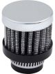 Quickcar Racing Breather Clamp-On Round 1/2in OD Tube Steel Chrome