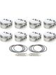 Race Tech Piston Flat Top 4.155in Bore -5.00 cc Skirt SBC Set of 8