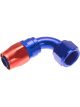 Redhorse Performance Hose End 1090 Series 90Deg 6 AN Blue Red