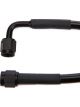 Redhorse Performance AN Hose 12in 4 AN Hose 90Deg Black