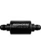 Redhorse Performance 8AN Fuel Filter- Black