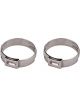 Redhorse Performance Hose Clamp Band Push Lock Clamp 10 AN Natural Pair