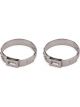 Redhorse Performance Hose Clamp Band Push Lock Clamp 12 AN Natural Pair