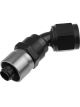 Redhorse Performance Hose End 7045 Series 45Deg 16 AN Black Clear