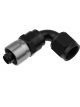 Redhorse Performance Hose End 7090 Series 90Deg 12 AN Black Clear