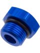Redhorse Performance 814 Series Plug 6 AN O-Ring Hex Head Blue