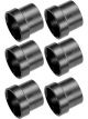 Redhorse Performance Tube Sleeve 4 AN 1/4in Tube Black Set of 6