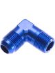 Redhorse Performance Adapter 90Deg 6 AN to 3/8in NPT Male Blue