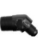 Redhorse Performance Adapter 45Deg 3 AN to 1/8in NPT Male Black
