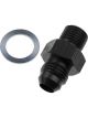 Redhorse Performance Adapter Straight 8AN to 1/4in NPT Male Black