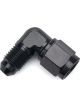 Redhorse Performance 4AN male to 4AN Female Fitting 90-Deg Black
