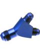 Redhorse Performance Y Block 8 AN Dual 8 AN Male Outlets Blue