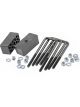 Rough Country 2In Block & U-Bolt Kit Fits Chevy/GMC 1500 2WD/4WD