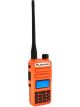 Rugged Radios 2-Way Radio 1 Man UHF VHF Signal GMRS FRS Orange