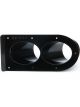 Schoenfeld Tail Pipe Saver 3in Dual 45deg Black