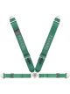 Takata Harness Race 4-Point Snap- In 3in Shoulder 2in Lap Grn