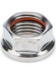 Ti22 Nut Locking 1/2-20in Thread Hex Head Nylon Insert Titanium
