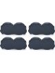Ti22 Injection Wash Plug 3.000in Stack Diameter Black Engler Set of 4