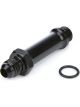 Ti22 Fitting Adapter Straight 6 AN Male to 6 AN Male O-Ring 3in Black