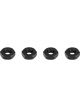 Ti22 Jam Nut 10-32 in Left Hand Thread Aluminum Black Set of 4