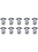 Ti22 Quick Turn Fastener Oval Head 7/16 x 0.450in Body Set of 10