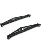True Performance Spoiler Bracket 10.5 in Long Aluminum Black Pair