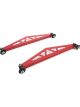 True Performance Spoiler Bracket 10.5 in Long Aluminum Red Pair