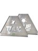 True Performance Toe-In Plates Aluminum Natural 5x5 Pair
