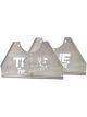 True Performance Toe-In Plates Aluminum Natural Wide 5 Pair
