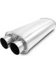 Vibrant Performance Muffler Streetpower Dual 3in Inlets Outlets 22in
