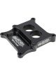Wehrs Machine Carb Adapter 2bbl to 4bb 1in Thk w/Straight Bores