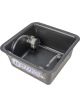 Wehrs Machine Drain Pan Pump 14 qt 16 in Square 8 in Deep Plastic Black
