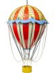 Boyle Large Hot Air Balloon Metal Collectable Red and White 103x60x60cm