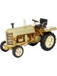 Boyle Olden Days Tractor Greige Metal Collectable Cream 25x16x15.5cm