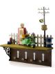 Boyle Shelf Hanging Wall Decor with Hooks Petrol Pump 31x9x33.5cm