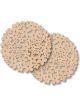 Boyle 2pc Wooden Coaster Flowers 10x10x0.3cm