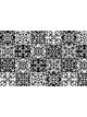 Boyle Self Adhesive Vinyl Film Moroccan Tiles Black & White 1.5m x 45cm