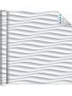 Boyle Self Adhesive Vinyl Film White Waves 1.5m x 45cm