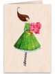 Boyle Wooden Greeting Card Flowers 11x16cm