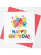 Boyle Quilled Greeting Card Happy Birthday Balloons 15x15cm