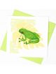 Boyle Quilled Greeting Card Green Tree Frog 15x15cm