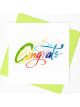 Boyle Quilled Greeting Card Congrats 15x15cm