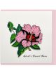 Boyle Quilled Greeting Card Sturts Desert Rose Flower 15x15cm