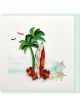 Boyle Quilled Greeting Card Surfboard 15x15cm