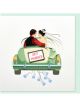 Boyle Quilled Greeting Card Just Married 15x15cm