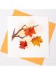 Boyle Quilled Greeting Card Falling Leaves 15x15cm