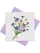 Boyle Quilled Greeting Card Lilac Flowers 15x15cm