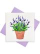 Boyle Quilled Greeting Card Lavender Pot 15x15cm