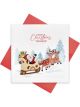 Boyle Quilled Greeting Card Santa with Reindeer 15x15cm