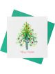 Boyle Quilled Greeting Card Merry Christmas Tree 15x15cm